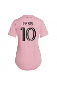Inter Miami Lionel Messi #10 Voetbaltruitje Thuis tenue Dames 2023-24 Korte Mouw